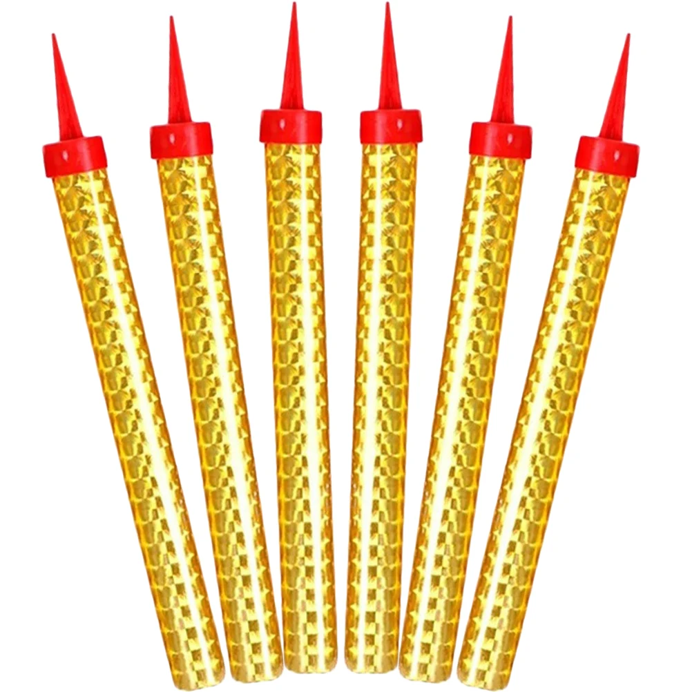 Birthday Cake Party Firework Sparklers Gold Wedding Decorations Cakes Sparkler Happy Long Sparkling Home Fireworks Flame C Taper