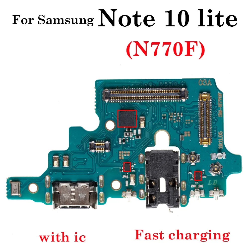 

Pop With Ic Fast Charging USB Charger Connector Board Port Flex Cable For Samsung Galaxy Note 10 Lite N770F