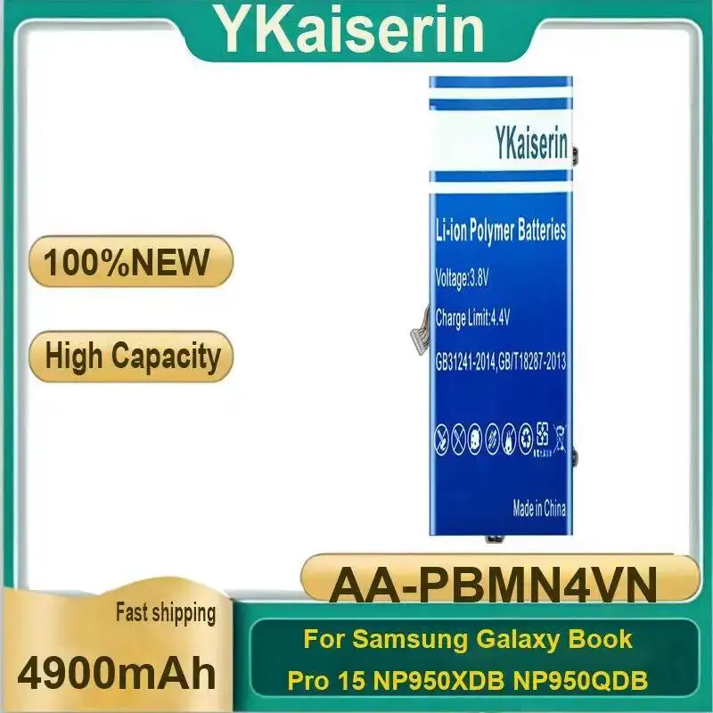 

Аккумулятор для ноутбука емкостью 4900 мАч для Samsung Galaxy Book Pro 15 NP950XDB NP950QDB AA-PBMN4VN портативный, безопасный и надежный