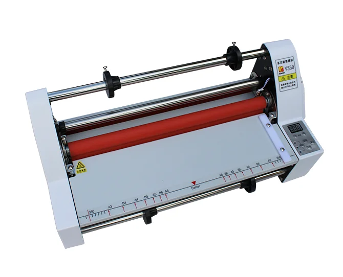 V-350 Cheap Price Cold Hot Laminator 350mm Width Mini Roll Laminator For A3 Paper Book Cover Photo Laminating Machine Office Use