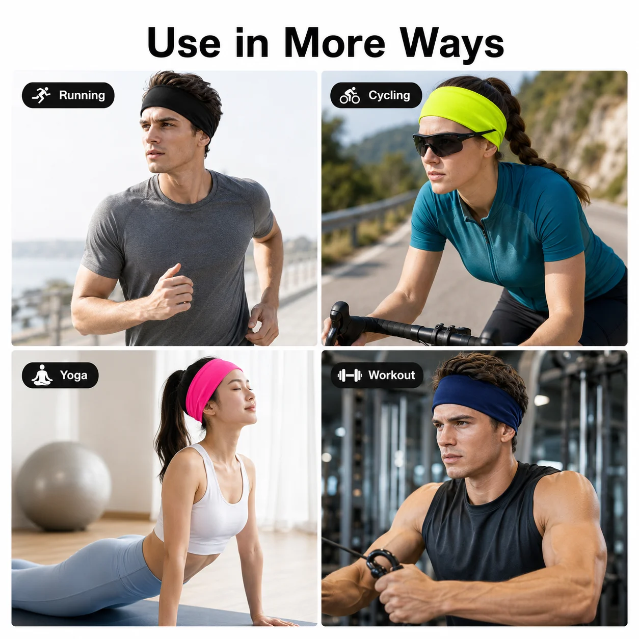 Bandeau de sport unisexe absor - Yoga Fitness Band avis et prix
