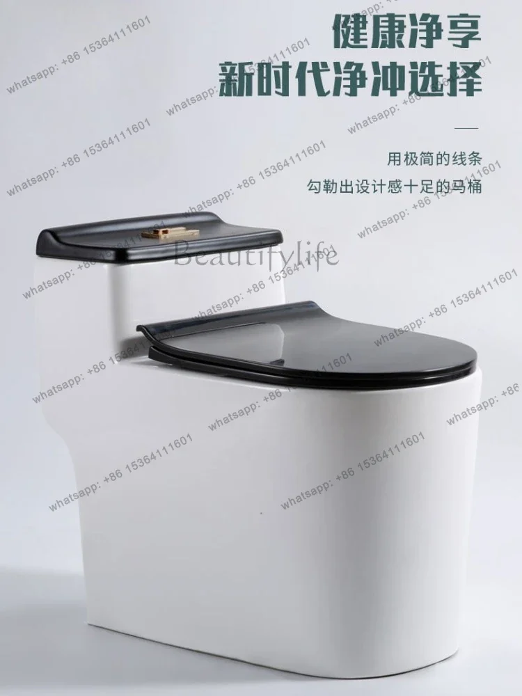 LJYSiphon toilet large-diameter anti-blocking and splash-proof ordinary toilet is fired at high temperature