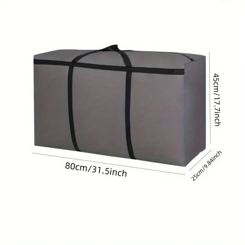 2-Pack Heavy Duty Moving Bags with Handles&Zippers - Extra Large,Durable Polyester Storage for Clothes,College Dorm Move&Storage