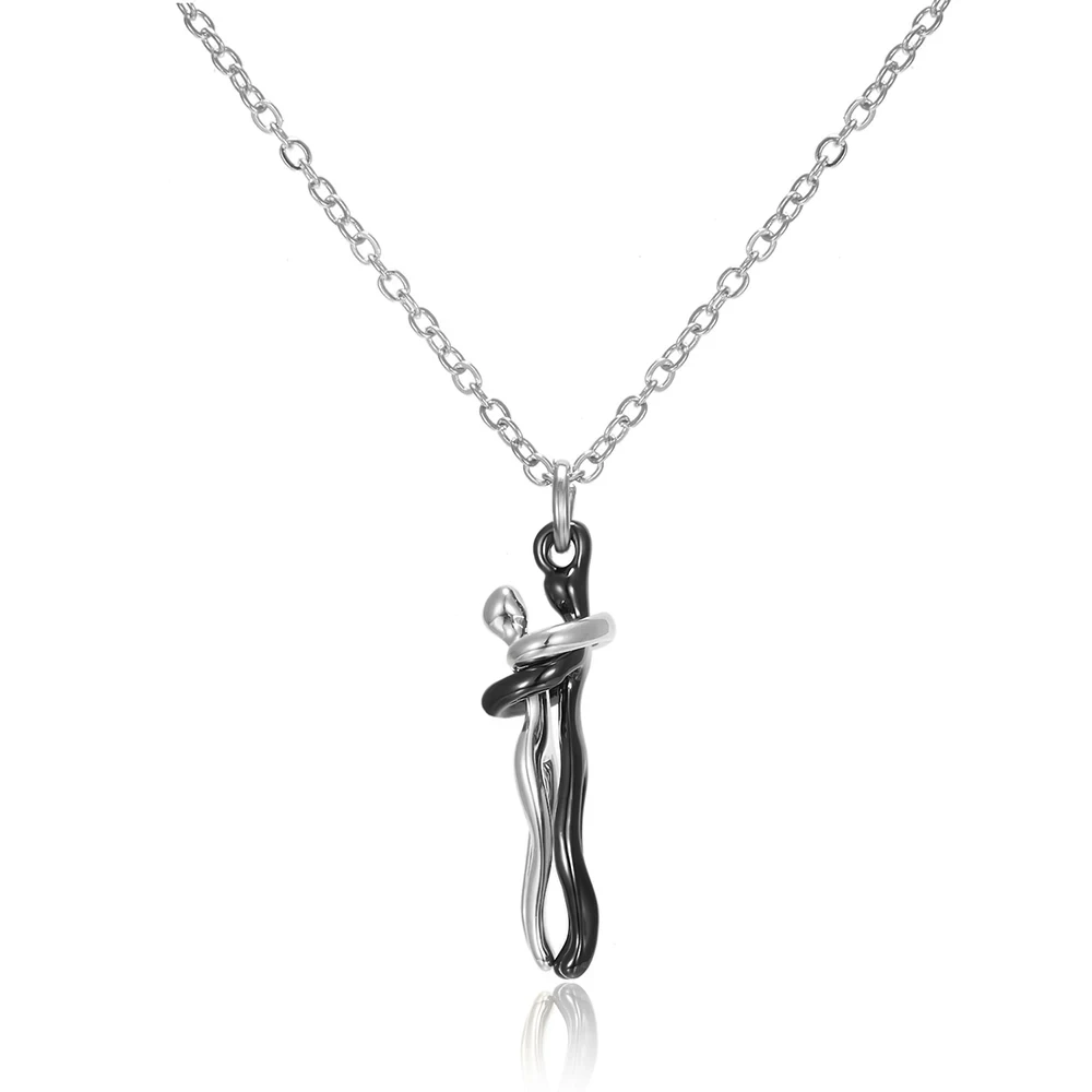 Mode Umarmt Halskette Schmuck Halsband Umarmung Anhänger Kette Männer Halsketten Für Liebhaber Frauen Paar Männer Dame Weiblich Männlich Geschenk