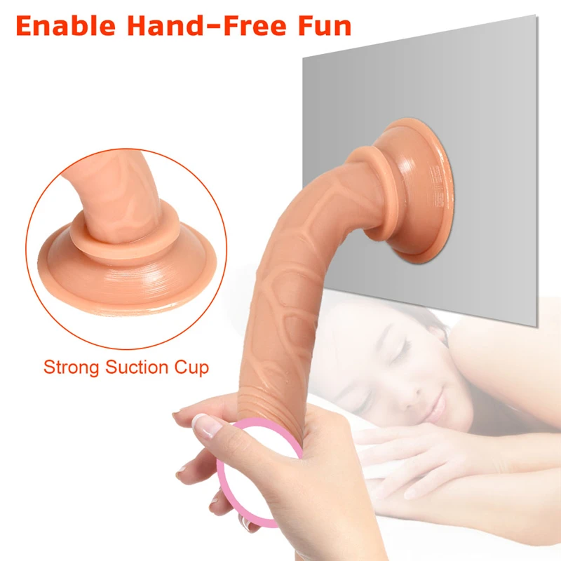 Strap On Penis With Sucker Cup Silicone Adults 18+ Dildo Sex Toys For Woman Couples Erotic Sex Shop Female Masturbator Dildos