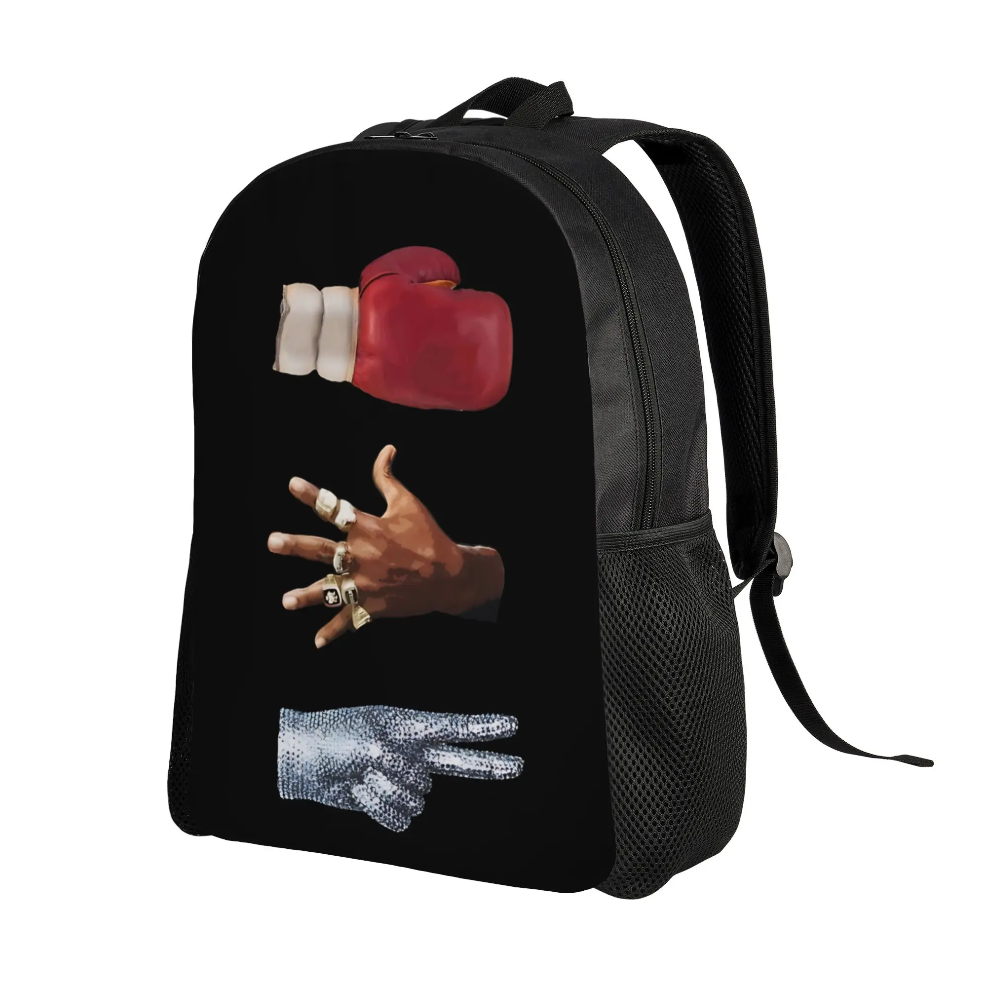MJ Pop King Backpack for Men Women Teenage Student Hiking Travel Daypack M-Michaels Laptop Canvas Bags Sports