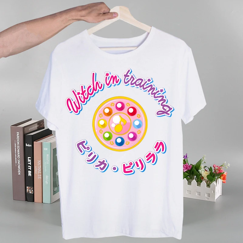 Ojamajo Doremi Magical Harajuku t-shirt estate uomo/donna Hip Hop divertente stampa Tshirt Streetwear t shirt manica corta Tee Top