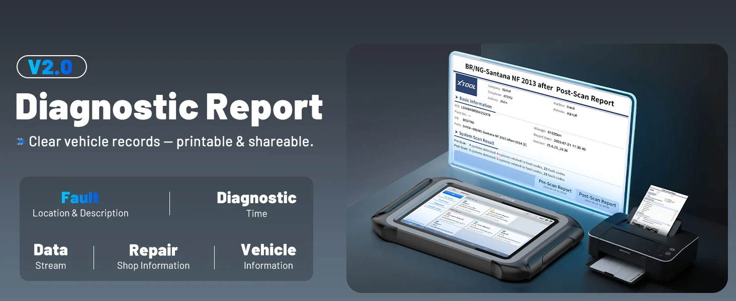 XTOOL D9S PRO Steuergeräte-Programmiergerät, Kfz-Diagnosegerät mit Topologiekarte 2026, Kfz-Scanner mit 45 Diensten, OBD2-Scanner – Detail 14