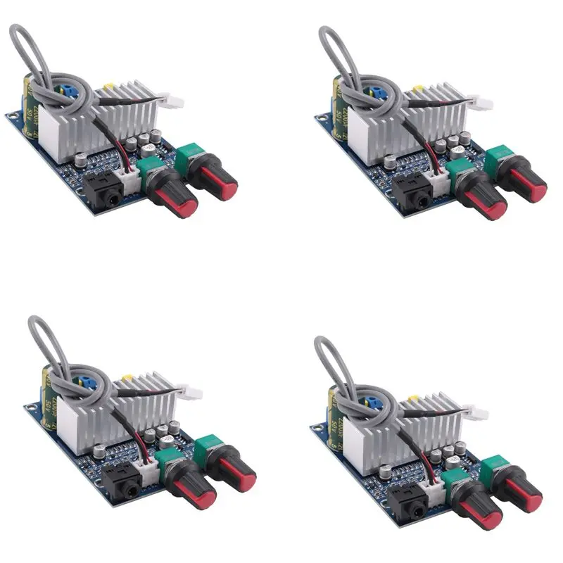 

Плата усилителя для сабвуфера 4X TPA3116, выход 100 Вт, DC12-24V, цифровые маломощные усилители, аксессуары для видео и аудио