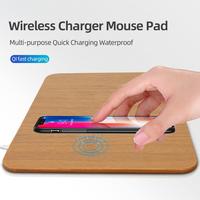 Wireless Charger Mouse Pad Multi-purpose Quick Charging Waterproof QI Portable Smart Wireless Charging Mouse Mat for Office