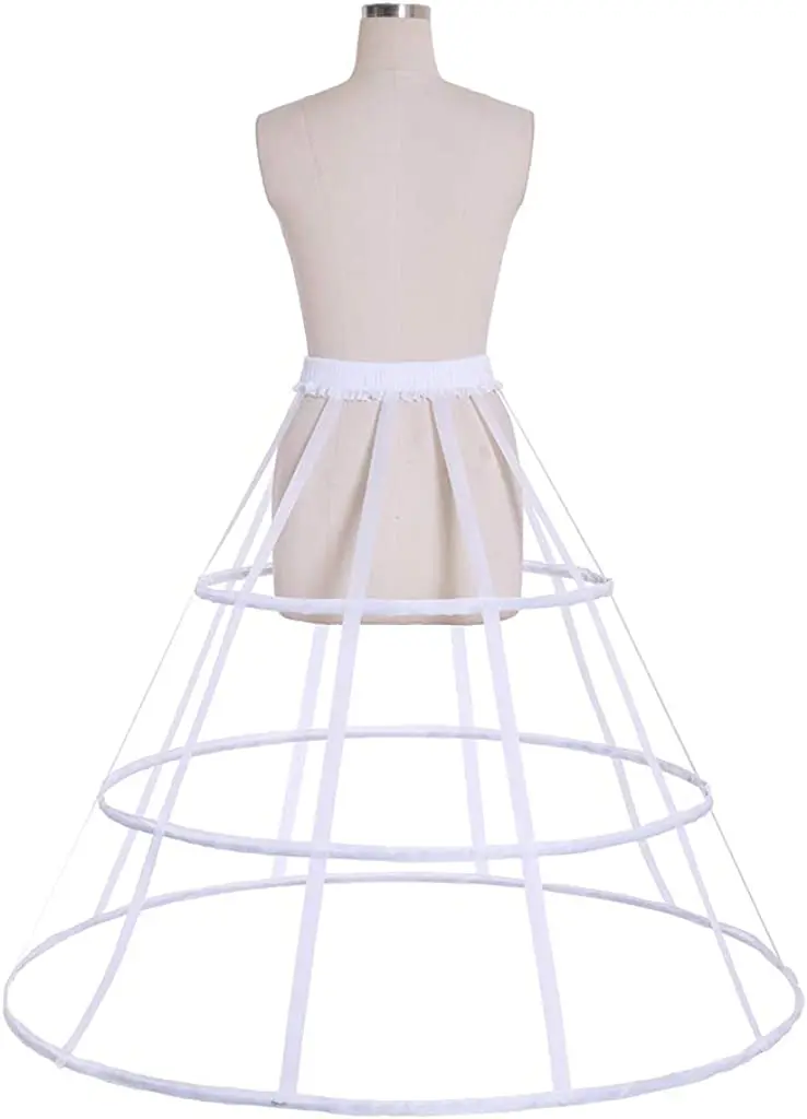 Women\'s Rare Vintage Cage Pannier 3 Hoop Skirt Victorian Bustle Petticoat