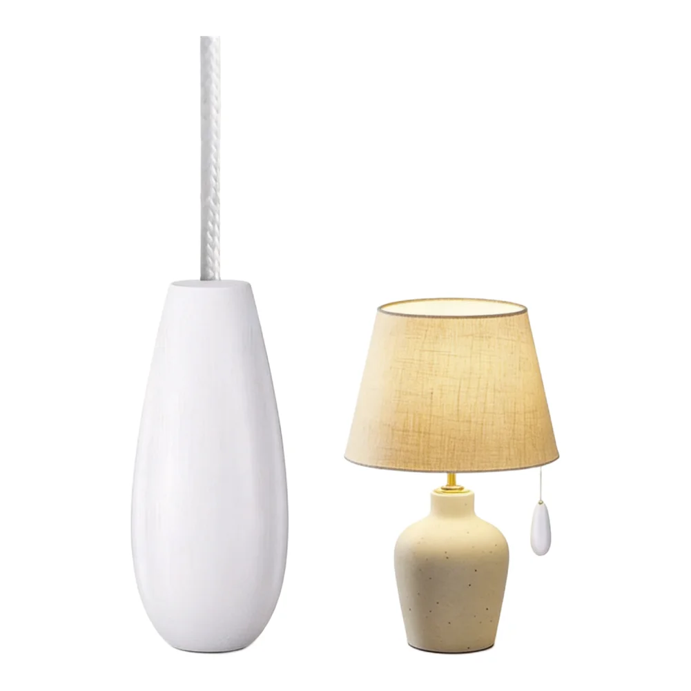 Wooden Light Pull Handle Set 2PC with 150cm Cord for Use with Ceiling For Fans Chandeliers and Lighting Fixtures