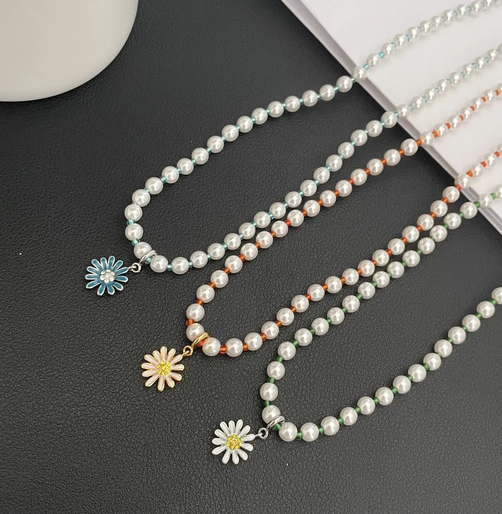 Necklace Fashion Simple Light Luxury Flower Pendant For Women Collares Para Mujer Collar Necklaces Collares Jewelry Collier