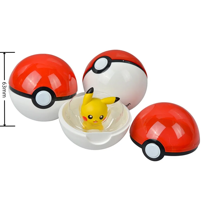 Anime Pokemon PokeBall Mini poupée figurines d'action Pikachu Charmander Bulbasaur Original véritable modèle ornement jouet pour enfants cadeau