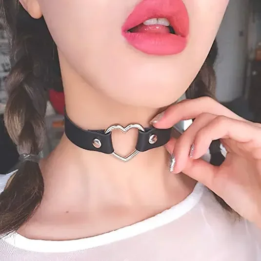 20Styles Cosplay Punk Collar Choker Sexy Harajuku PU Leather Black Chokers Necklace Chain Pendant Women Rock Gothic Neck Jewelry