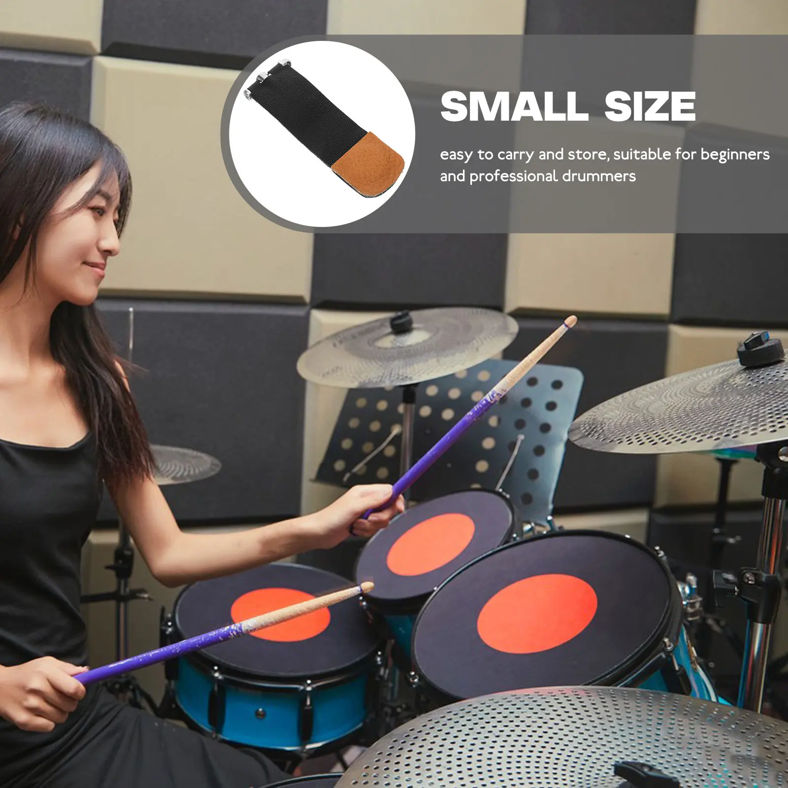 

Набор глушителей для барабанов из нержавеющей стали: бесшумные демпферы для практики, компактные, долговечные глушители для барабанов