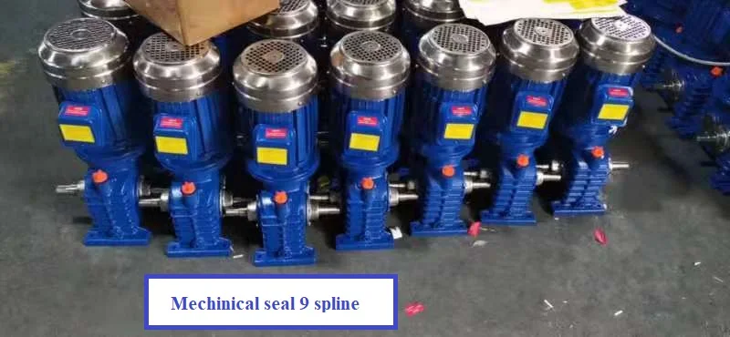 Mechanical seal india hot selling 4spline and 9spline taiwan bevel Gearbox and Reducer for paddle wheel aerator