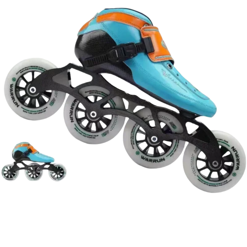 YSMLE Hot Sale Super 3 wheels inline skate High Quality Carbon Fiber Speed Fast Inline Speed  Skates