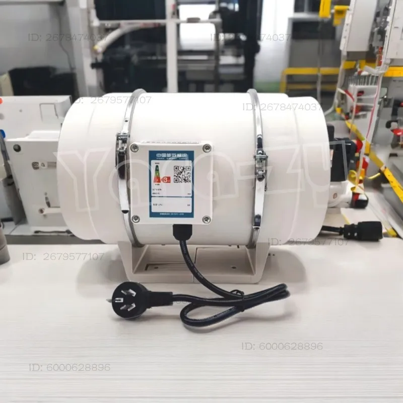 HF-200 Diagonal Flow Pressurized Duct Fan Powerful Silent Industrial Exhaust Exhaust Kitchen Bathroom Ventilation Fan