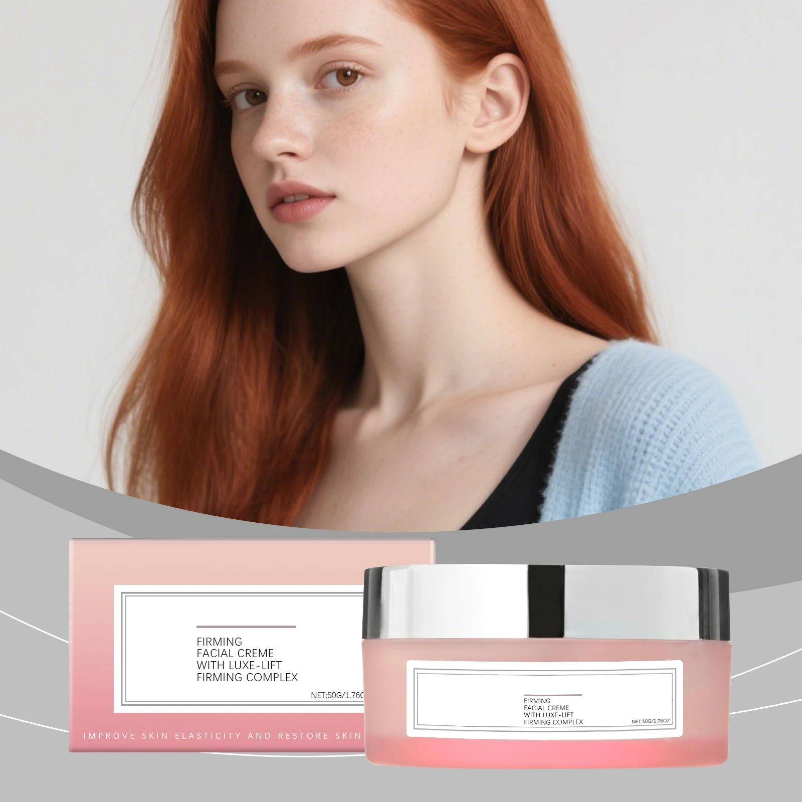 

Rose Tightening Neck Cream Dual Effect Increase Skin Elasticity Reduce Fine Lines Improve Dullness Deep Moisturizing Face Cream