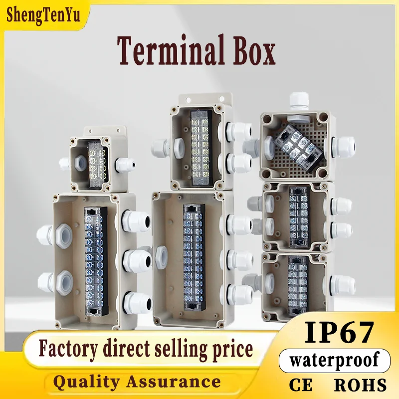 

ABS Plastic Electric Cable Branch Box 15A/25A/100A Outdoor Distribution Enclosure Case Waterproof TB Terminal Junction Box