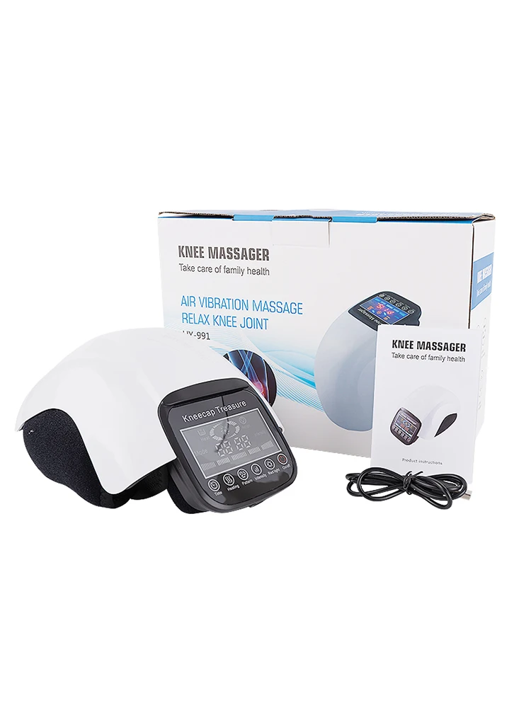 Massaggiatore per ginocchio alimentato tramite USB, dispositivo per alleviare il dolore articolare e il calore, strumento per la cura del ginocchio per il recupero dell'artrite e delle infortuni