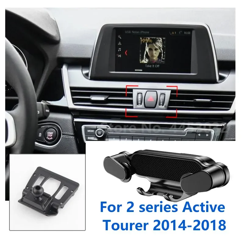 Special For BMW 2 Series F45 Car Phone Holder Gravity Mobile Stand GPS Air Vent Mount Accessories 2014-2018