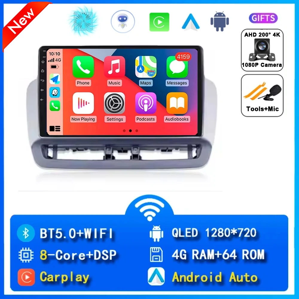 12G + 256G QLED Touchscreen Voor Seat Ibiza 2012-2015 Android 15 Auto Radio Auto Multimedia Video speler 5G WIFI BT GPS Navigatie