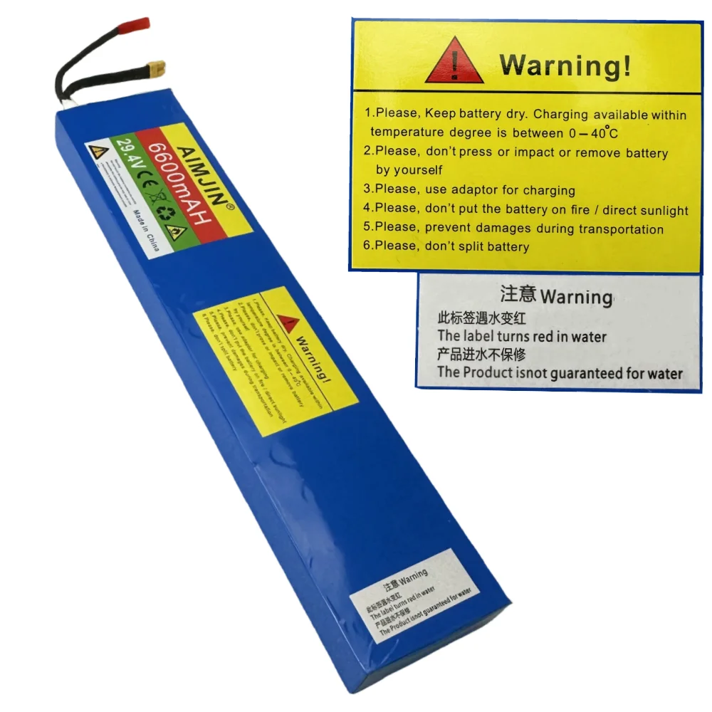 29,4 V 6600mAh 7 s2p 29,4 Li-Ionen-Akku mit V 2a-Ladegerät, geeignet für Elektrofahrrad-Ausgleichs roller