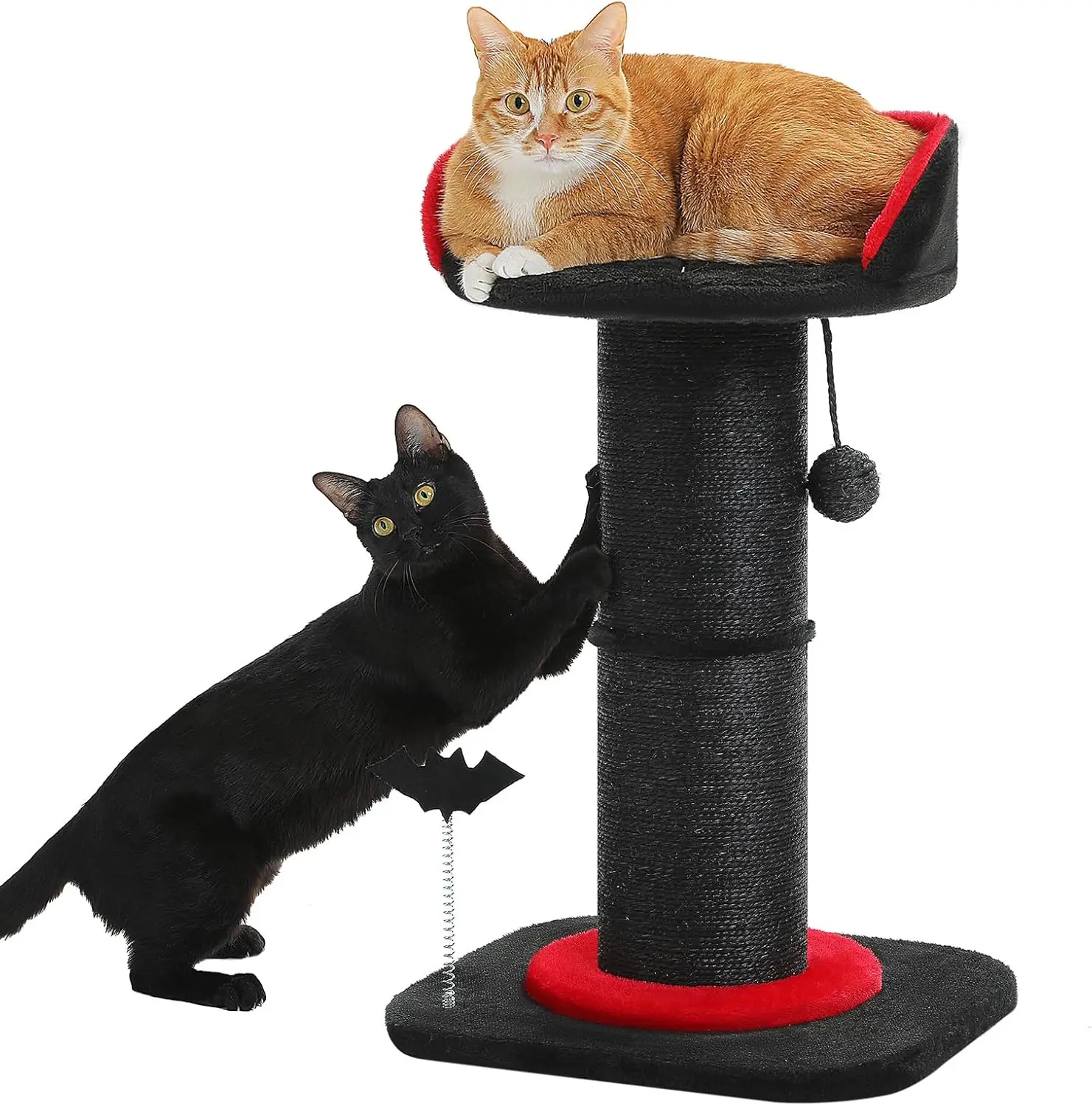 

Cat Scratching Post, Gothic Cat Tree, Tall Scratcher for Indoor Cats with Super Thick Scratching Post