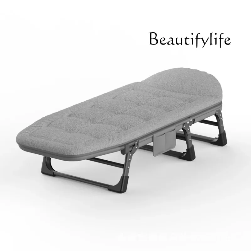 X40 Folding Bed Single Office Recliner Lunch Break Home Portable Nap Camp Bed Escort Bed