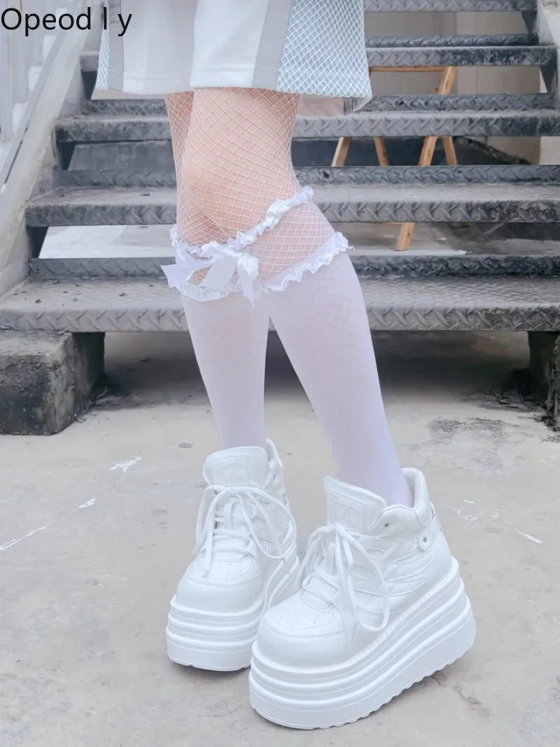 

Original Subculture Muffin Shoes Japanese Fashion High-top Platform Shoes Versatile Cool Girl Student Casual High Heels Pumps