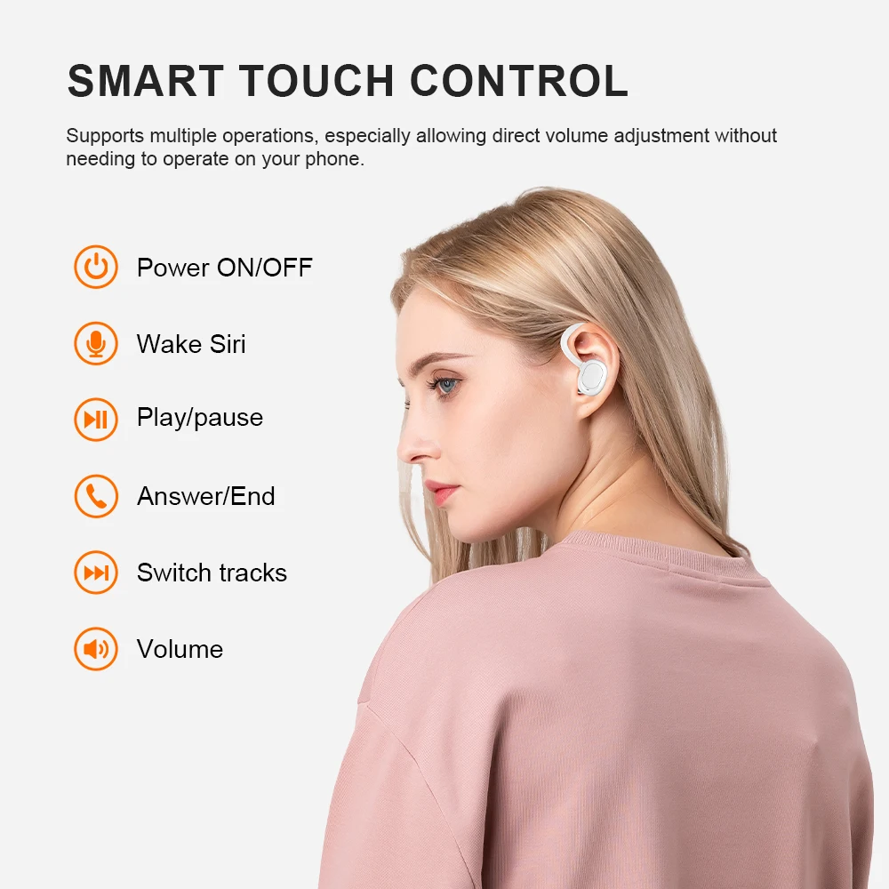 الأصلي Xiaomi SP180 الأذن هوك سماعات سماعات لاسلكية HiFi ستيريو سماعات مقاومة للماء LED عرض طويل الاستعداد سماعات الأذن #3