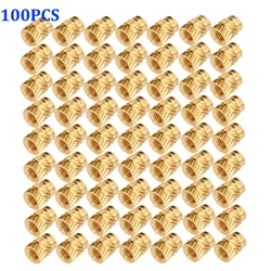 3D Printer 100Pcs M3 Schroefdraad Insert Messing Insert Noten Injectie Hot-Melt Messing Moer M3x5x4 VORON V0 0.1 VORON2.4