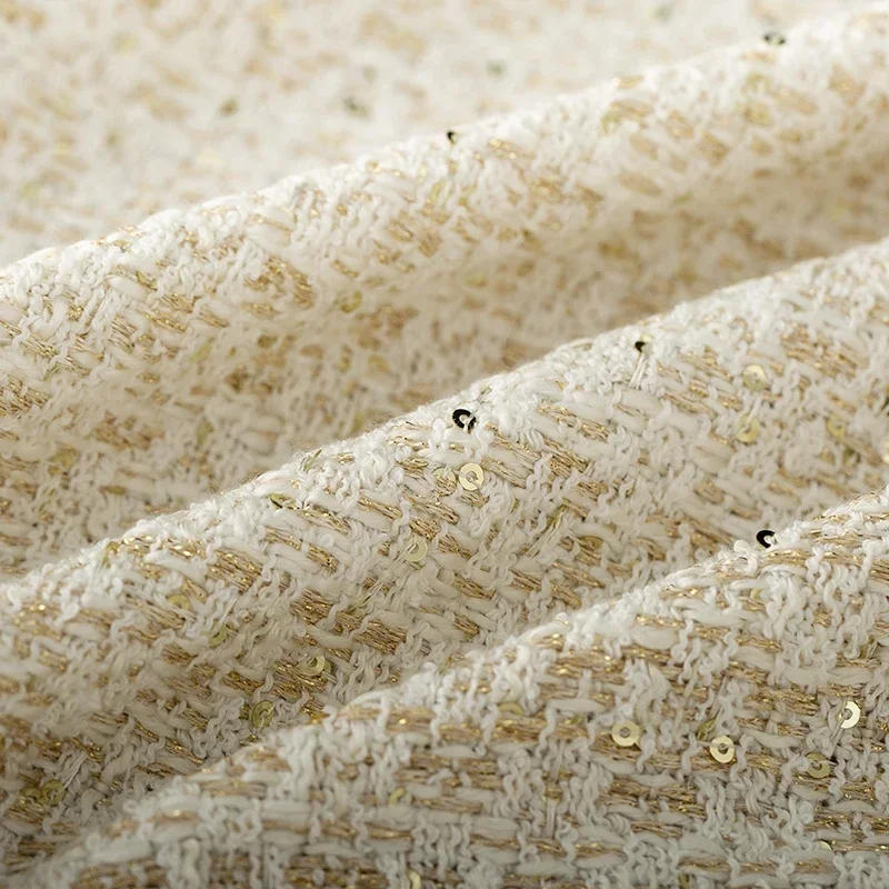 Redraspberry فرنسا الأخضر الترتر أقمشة التويد الخريف سترة فستان الدعاوى مواد الملابس الخياطة القماش متر Freeshipping #4