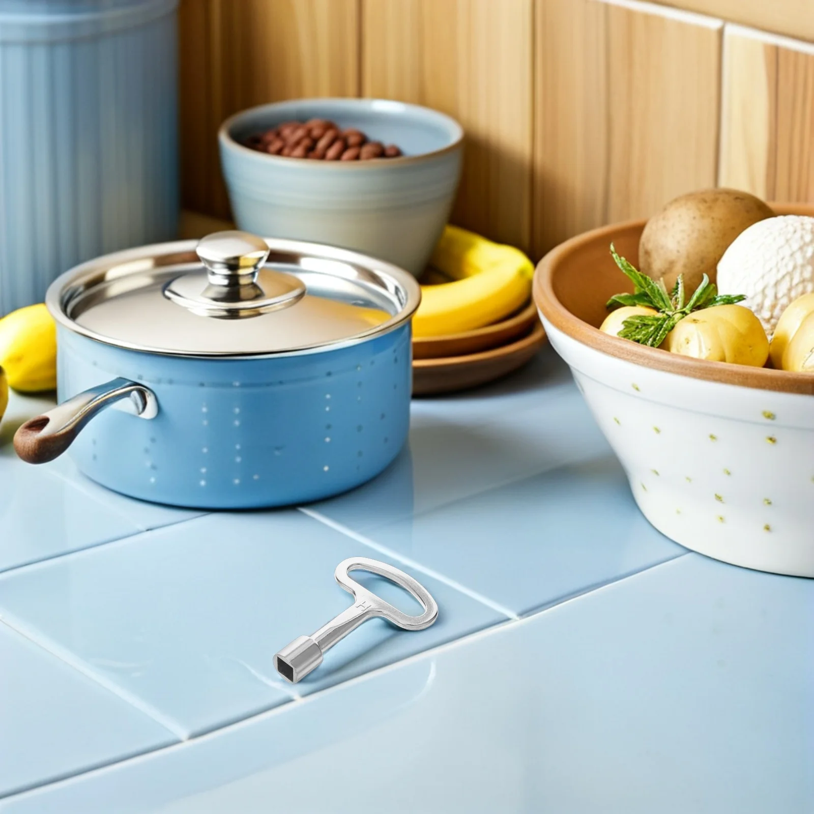 

2.7 Inch Gas Valve Key Zinc Alloy Universal Radiator Valve Tool For 1/4" 5/16" Gas Meter Water Electric Cabinet Plumbing Wrench