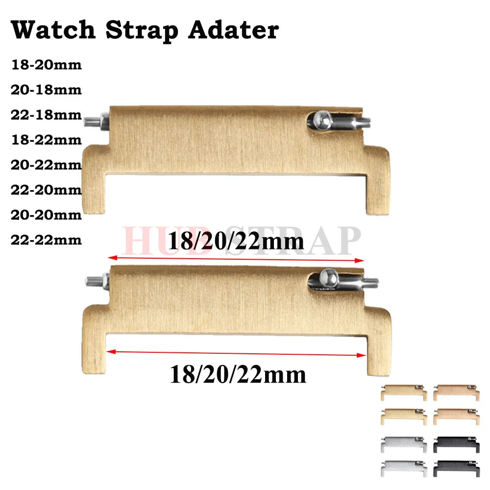 Watch Band Adapters 2pcs Quick Release 20mm To 18mm 20mm 22mm To 22mm 22mm To 20mm Pins Connectors Strap Spring Bars Accessories