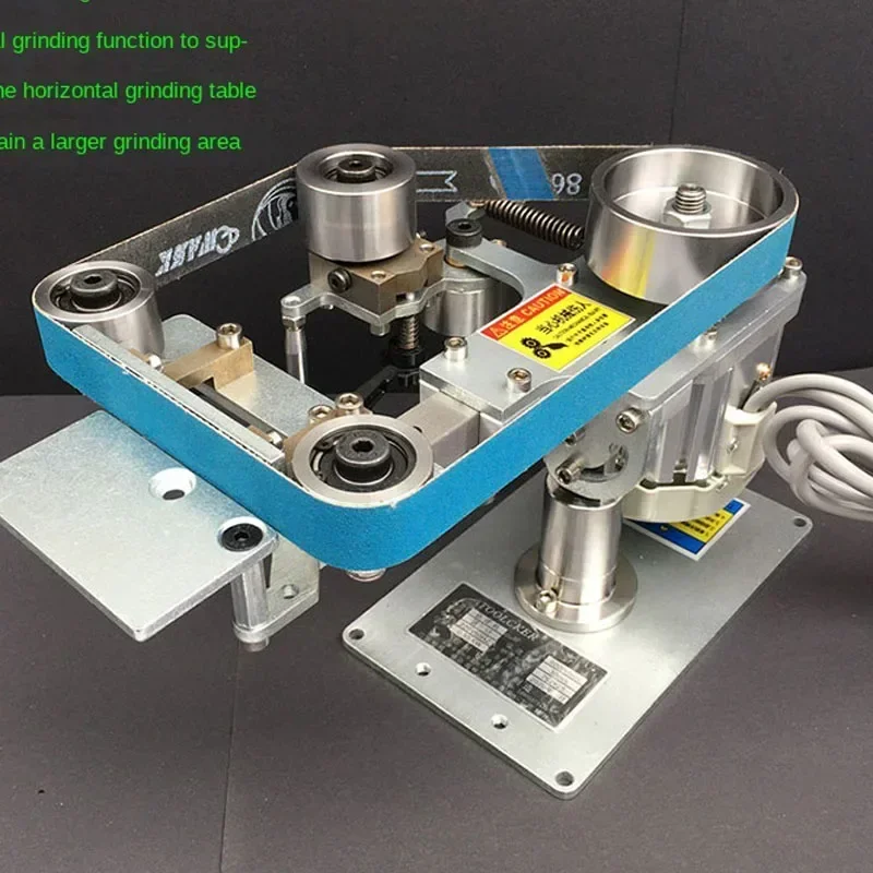 Compact vertical and horizontal brushless household belt sander; compact, new AS3 belt machine (polishing and grinding unit).