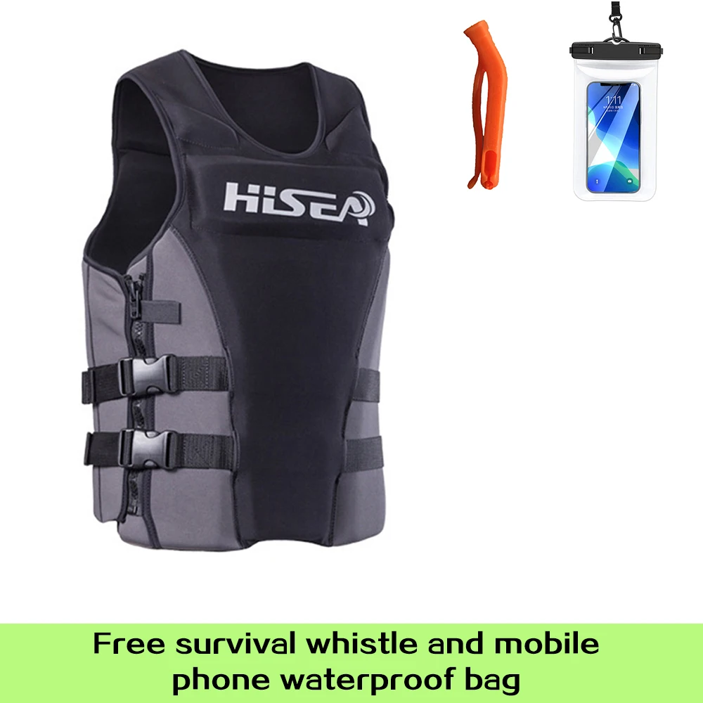 

HISEA-Adult Life Jacket, Adjustable Buoyancy Aid, Kayak Swimming Boating, Sailing Fishing, Water Sports, Safety Vest, Man Jacket