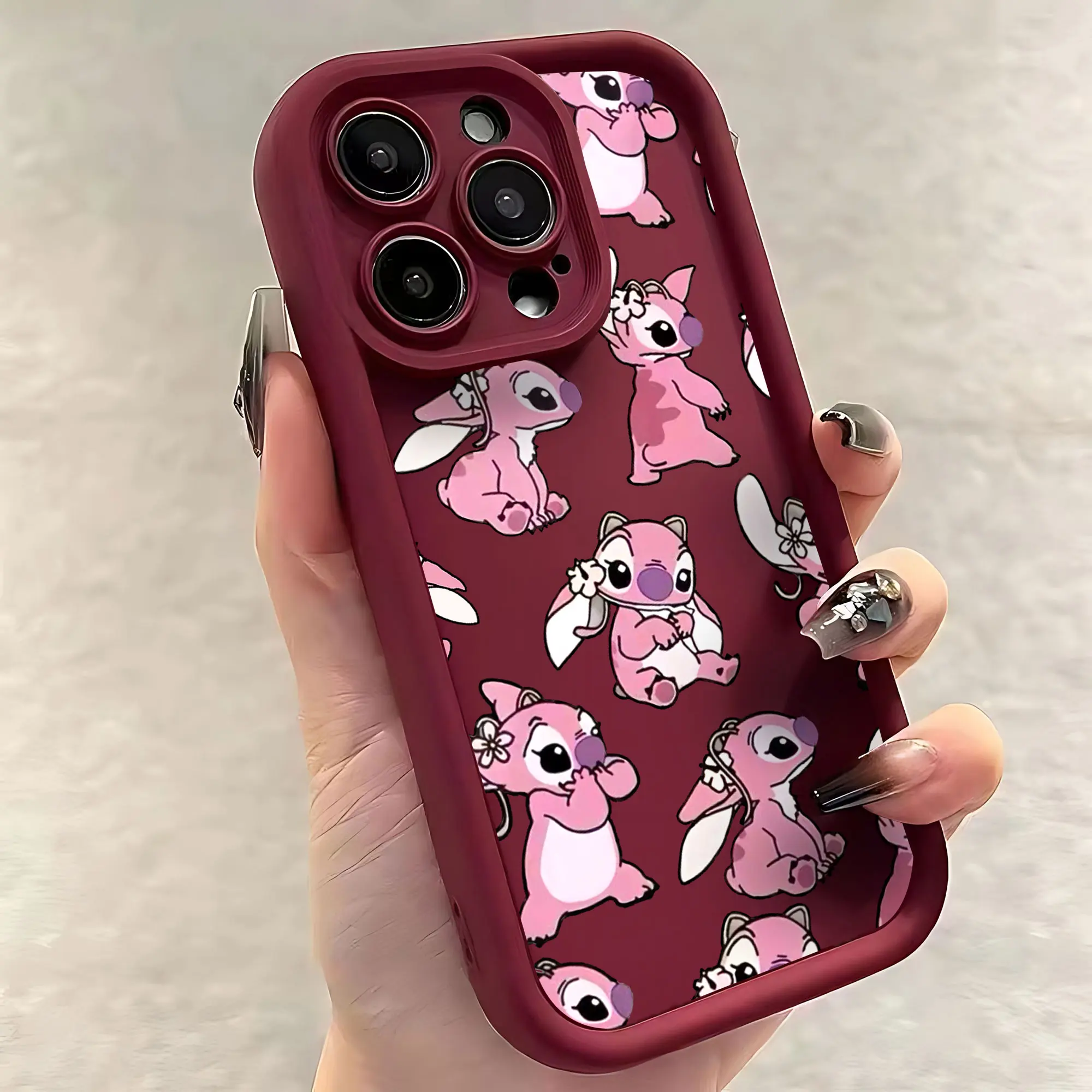 Funny Yk2 Stitch Disneys Phone Case for IPhone 16 15 14 13 12 11 Pro Max Mini XR XS X 7 8 Plus Soft TPU Back Cover