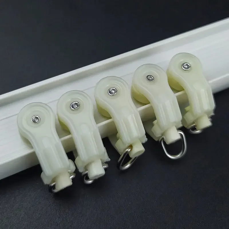 Old-Fashioned I-Shaped Track, Universal Curtain Pulley, Track Accessory, Hook Ring, Slide, Mute Middle Bend Wheel