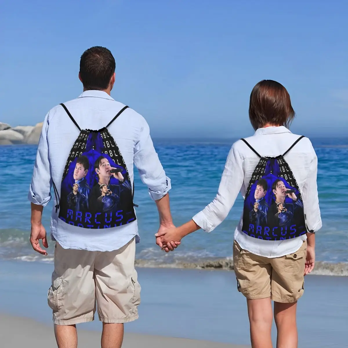 Marcus y Martinus Noruega (2) Mochilas Bolsas portátiles multifunción con cordón Bolsa deportiva Bolsas para libros para viajes escolares