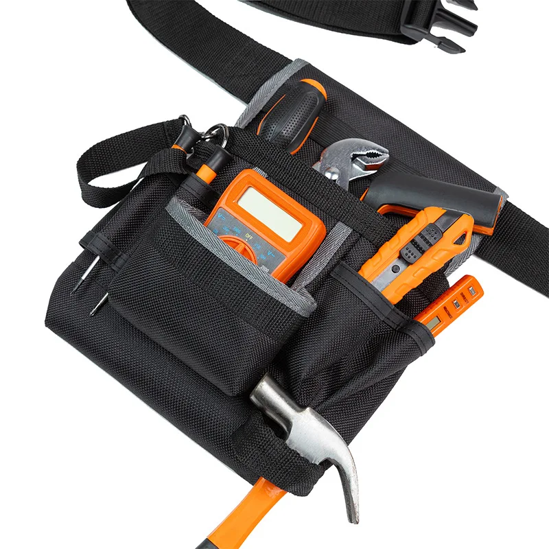 Tool Belt, Electrician Tool Pouch, Adjustable Tool Belts for Men Women, Utility Belt with Hammer Holder, Multi-Pocket Organizer