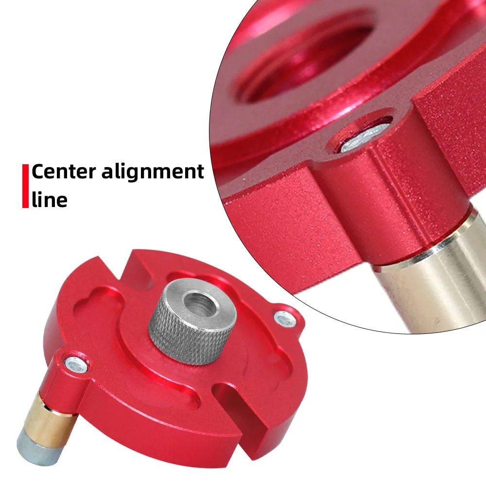 Fast-splicing Dowel Jig Kit W/3-10mm Metal Bushing Aluminum Self-Centering Vertical Hole Jig Drill Guide Locator for Woodworking
