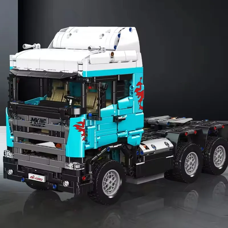 Mould King Truck 13203 – ensemble de blocs de construction de tête de tracteur télécommandé, voiture technique, jouets éducatifs pour enfants et adultes, cadeau de noël