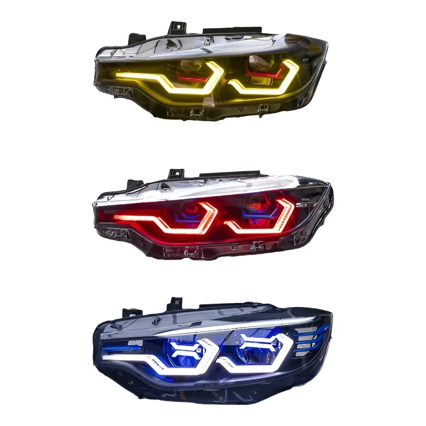 

For BMW 3/4 Series M3, M4, F35, F32, F36, F80, F82 Modified OSS Laser Headlamp Assembly 2013-2019 LED Headlamp Dual-color