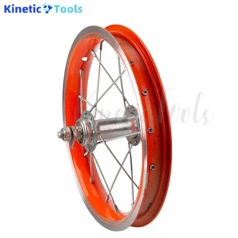 Rodas de liga de alumínio duráveis de 12 polegadas adequadas para rodas de bicicleta infantis