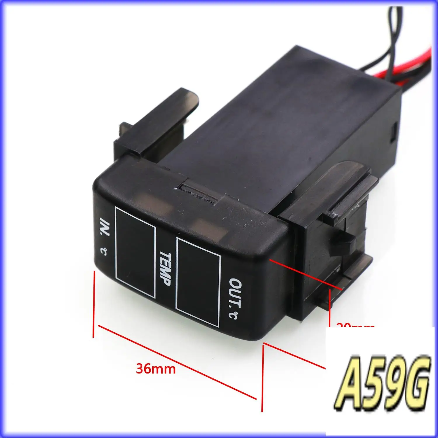 G9-Car عرض درجة الحرارة الداخلية والخارجية مستشعر درجة الحرارة المزدوج لنيسان قاشقاي X-Rail Sunny NV200 Teana