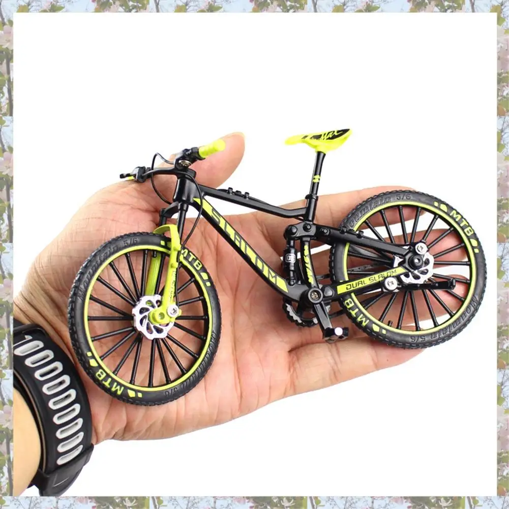 X18A-Mini 1:10 Legering Fietsmodel Diecast Metalen Vinger Mountainbike Downhill Fiets Volwassen Collectible Kinderen