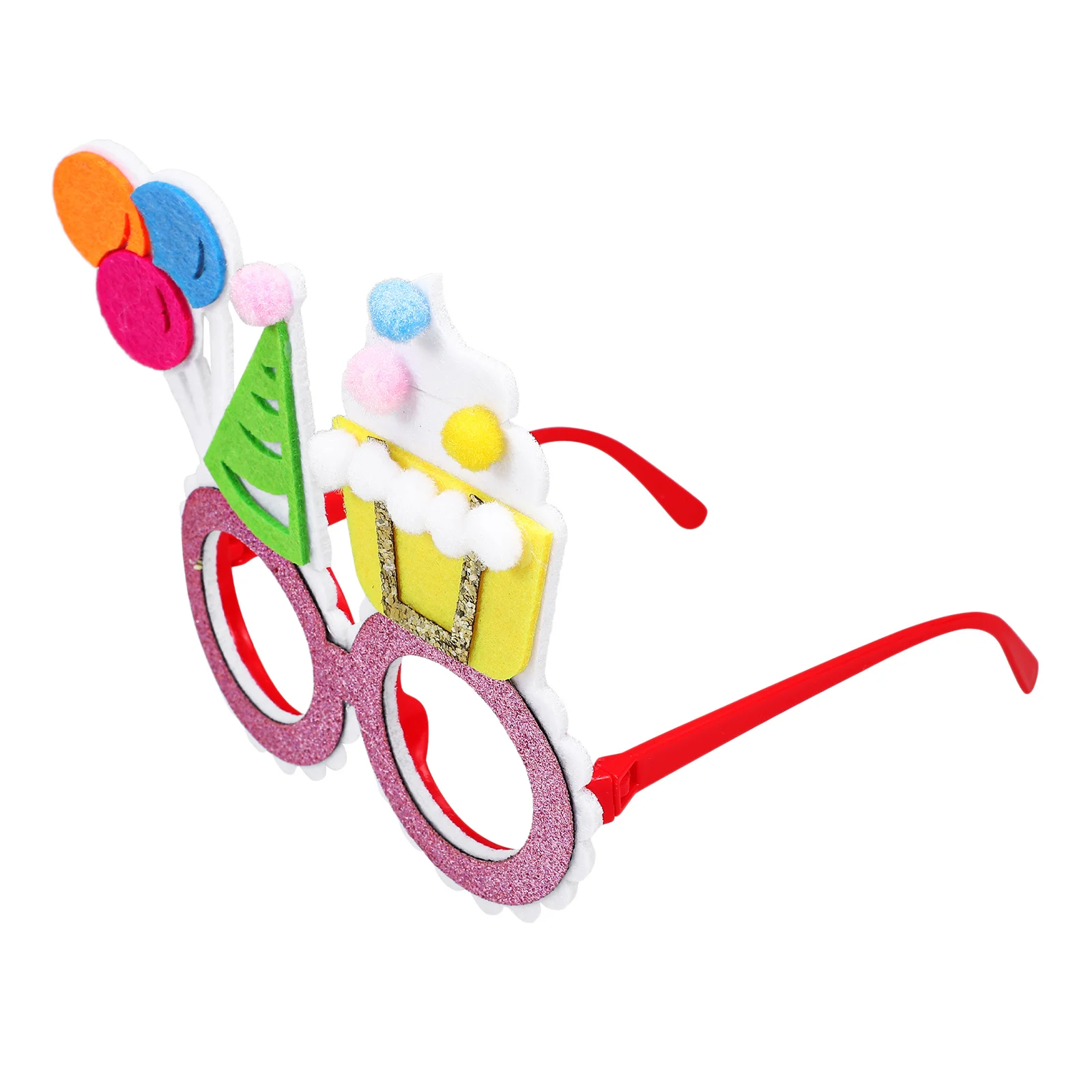 

Creative Birthday Glasses Party Photo Props Felt Eyeglasses Happy Birthday Novelty Props Festival Party Supplies Reusable